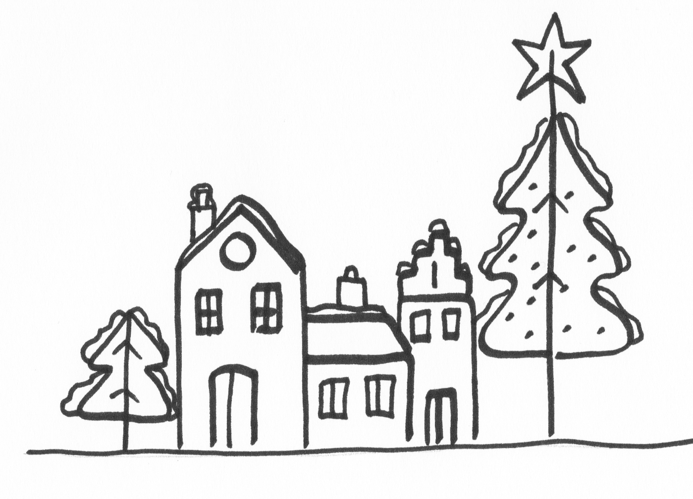 Daganker-kerstdorp bouwen